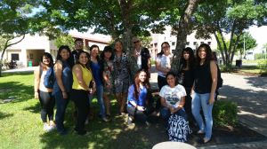 Professor Gonzalez with students