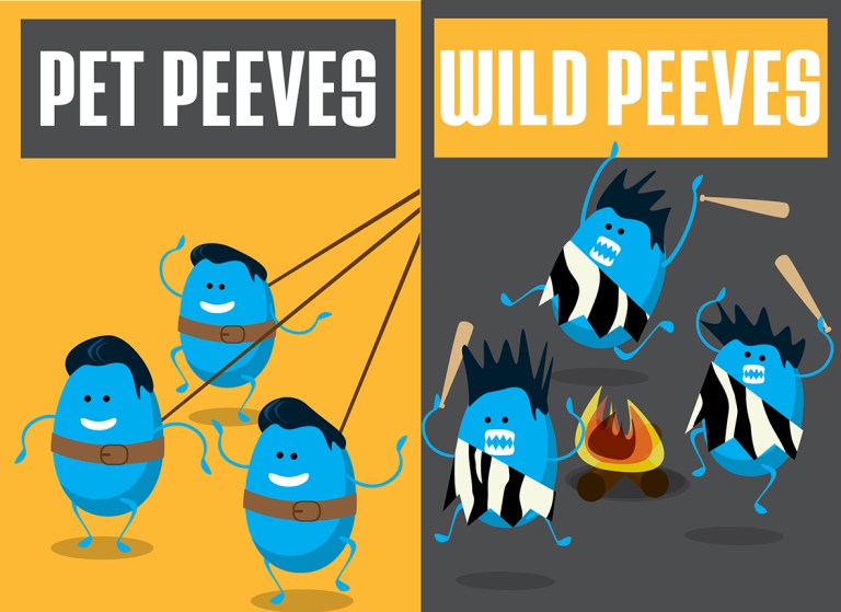 Pet Peeves vs. Wild Peeves by Noa Ward.