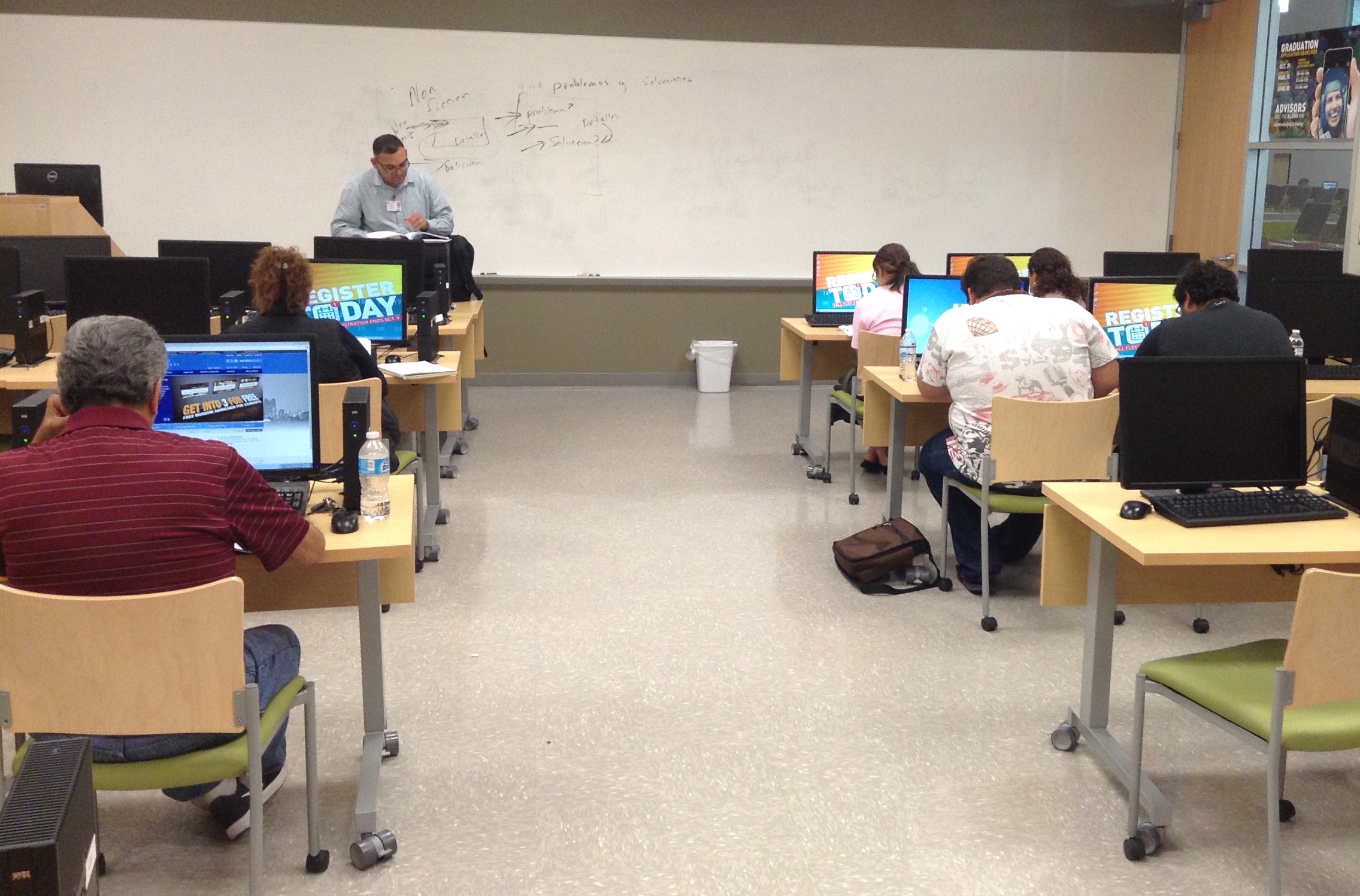 Photo of GED class at Palo Alto College